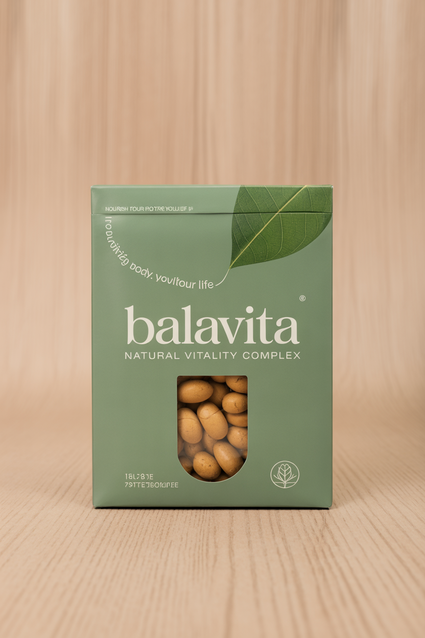 Balavita natural vitality complex product packaging
